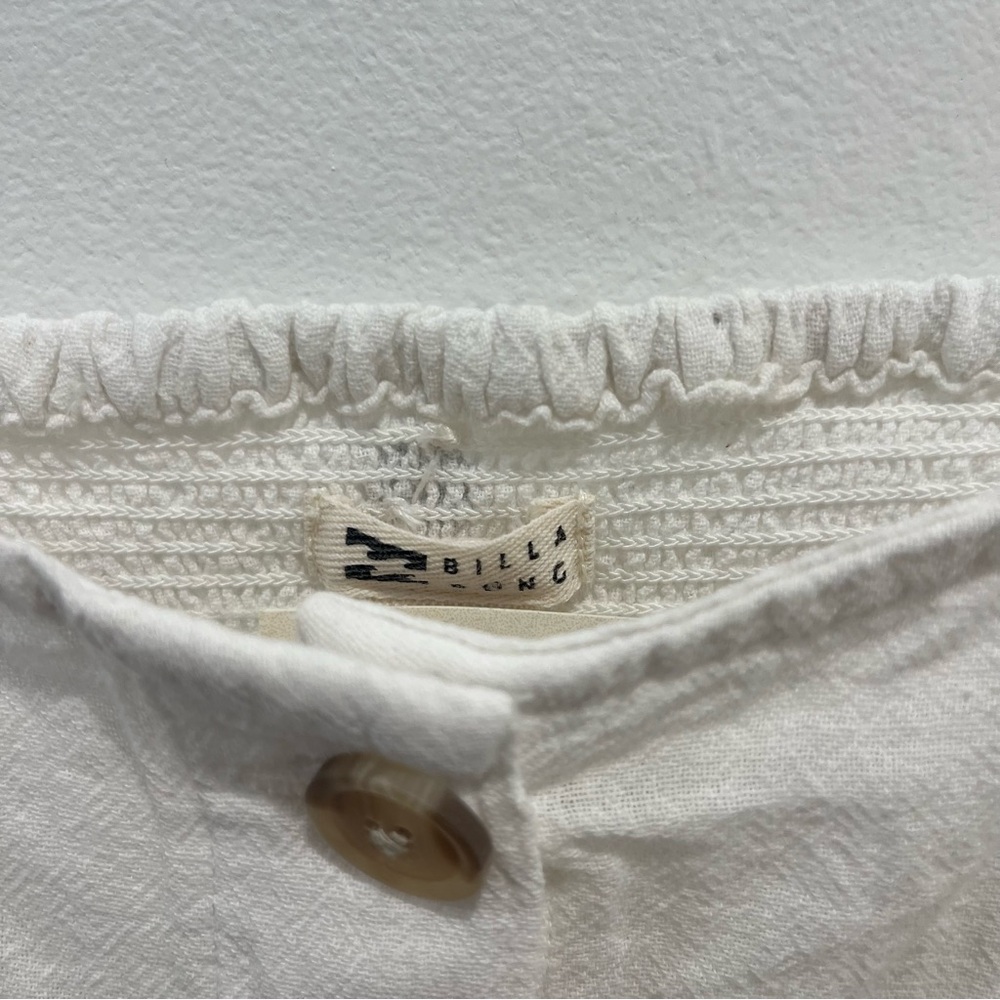 Billabong White Button Down Spaghetti Strap Cotto… - image 8